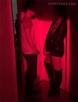 Onscreen boyfriend and girlfriend: Sean O'Donnell and Andrea Russett kissing scene on horror movie Sickhouse